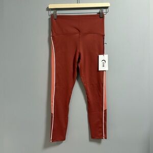 Zyia - Terra Cotta Piping Light N Tight Leggings